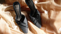 Linea Paolo Black & Grey Mules